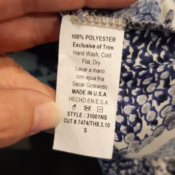 Piacara Di Piu Blue Snake Skin Print Racerback with Zipper - Picture 6 of 6